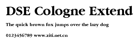 DSE Cologne Extend.ttf字體轉換器圖片