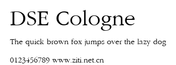 DSE Cologne.ttf字體轉換器圖片