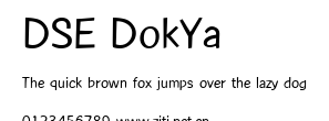 DSE DokYa.ttf字體轉換器圖片