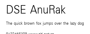 DSE AnuRak.ttf字體轉換器圖片