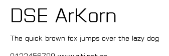 DSE ArKorn.ttf字體轉換器圖片