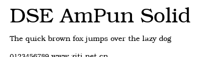 DSE AmPun Solid.ttf字體轉換器圖片