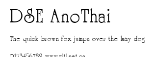 DSE AnoThai.ttf字體轉換器圖片