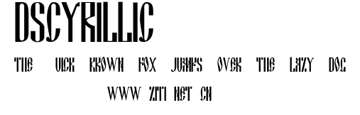 DSCyrillic.ttf字體轉換器圖片