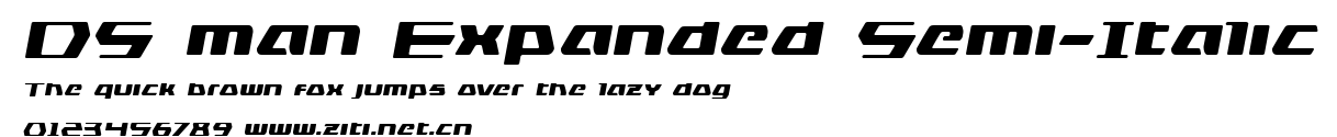 DS man Expanded Semi-Italic.ttf字體轉換器圖片