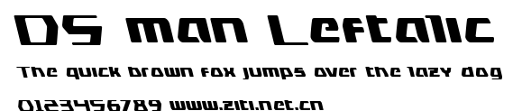 DS man Leftalic.ttf字體轉換器圖片