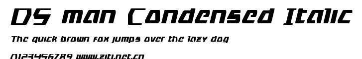 DS man Condensed Italic.ttf字體轉換器圖片