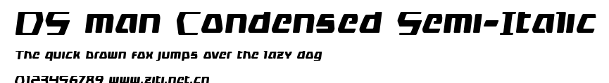 DS man Condensed Semi-Italic.ttf字體轉換器圖片