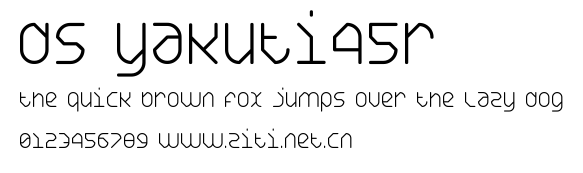 DS Yakuti45R.ttf字體轉換器圖片