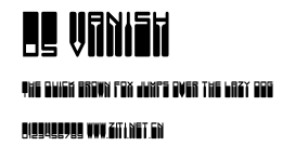 DS Vanish.ttf字體轉換器圖片