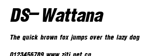 DS-Wattana.ttf字體轉換器圖片