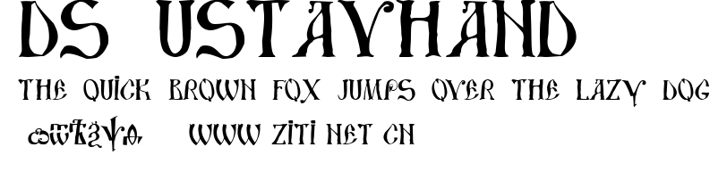 DS UstavHand.ttf字體轉換器圖片