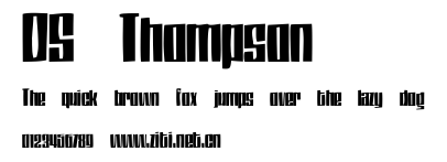 DS Thompson.ttf字體轉換器圖片