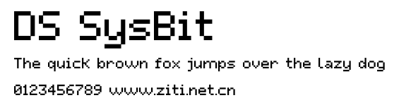 DS SysBit.ttf字體轉換器圖片