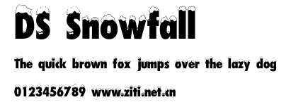 DS Snowfall.ttf字體轉換器圖片