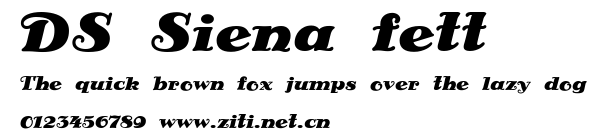 DS Siena fett.ttf字體轉換器圖片