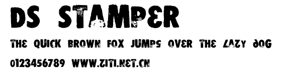 DS Stamper.ttf字體轉換器圖片
