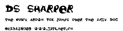 DS Sharper.ttf字體轉換器圖片