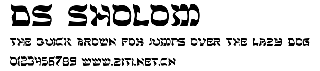 DS Sholom.ttf字體轉換器圖片