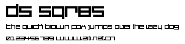 DS SQR85.ttf字體轉換器圖片
