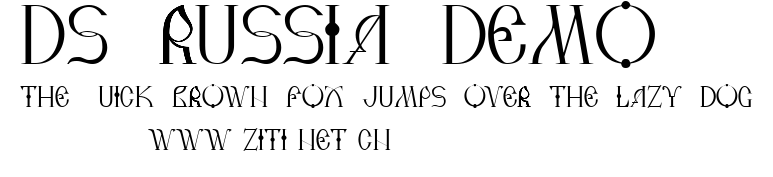 DS Russia Demo.ttf字體轉換器圖片