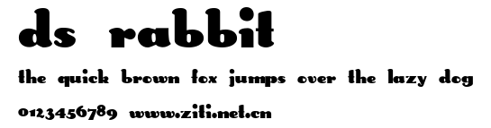 DS Rabbit.ttf字體轉換器圖片