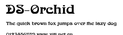DS-Orchid.ttf字體轉換器圖片