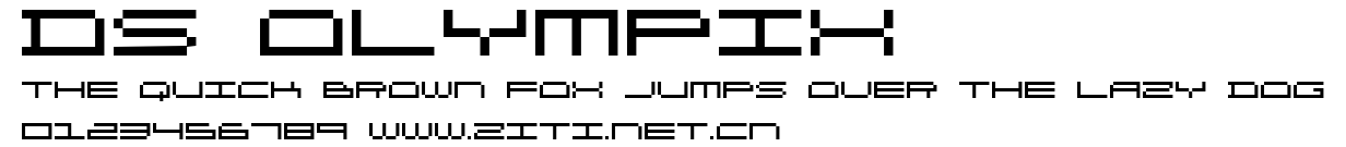 DS OlymPix.ttf字體轉換器圖片