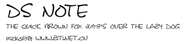 DS Note.ttf字體轉換器圖片