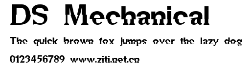 DS Mechanical.ttf字體轉換器圖片