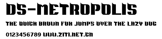 DS-Metropolis.ttf字體轉換器圖片