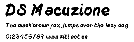 DS Macuzione.ttf字體轉換器圖片