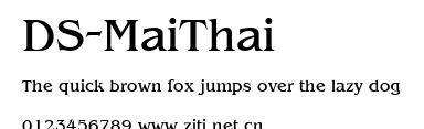 DS-MaiThai.ttf字體轉換器圖片