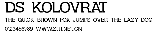 DS Kolovrat.ttf字體轉換器圖片
