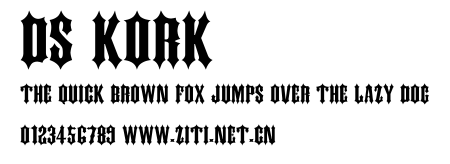 DS Kork.ttf字體轉換器圖片