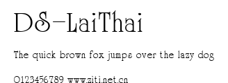 DS-LaiThai.ttf字體轉換器圖片