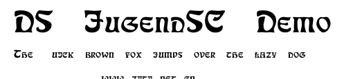 DS JugendSC Demo.ttf字體轉換器圖片