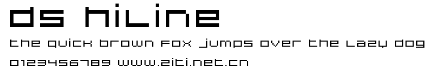 DS Hiline.ttf字體轉換器圖片
