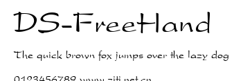 DS-FreeHand.ttf字體轉換器圖片