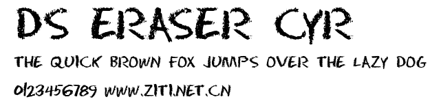 DS Eraser Cyr.ttf字體轉換器圖片