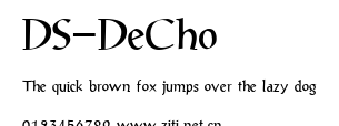 DS-DeCho.ttf字體轉換器圖片