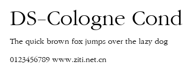 DS-Cologne Cond.ttf字體轉換器圖片