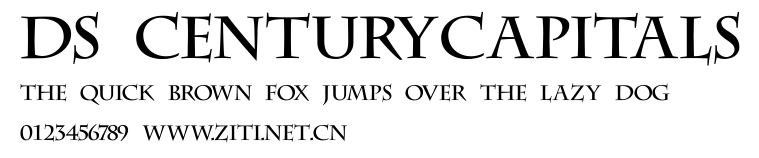 DS CenturyCapitals.ttf字體轉換器圖片