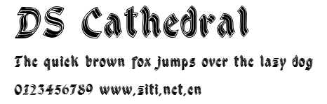 DS Cathedral.ttf字體轉換器圖片