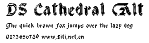 DS Cathedral Alt.ttf字體轉換器圖片