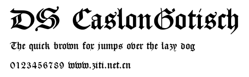 DS CaslonGotisch.ttf字體轉換器圖片
