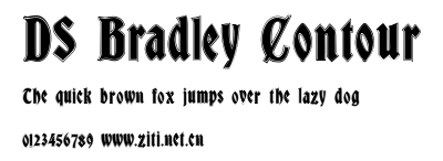 DS Bradley Contour.ttf字體轉換器圖片
