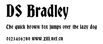 DS Bradley.ttf字體轉換器圖片