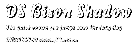 DS Bison Shadow.ttf字體轉換器圖片