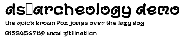 DS-Archeology Demo.ttf字體轉換器圖片